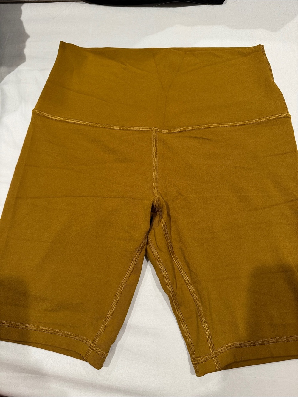 lululemon athletica High-Rise Bike Shorts in Mustard Gold